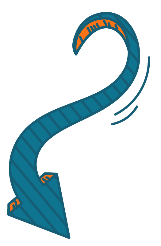 Trust flow arrow
